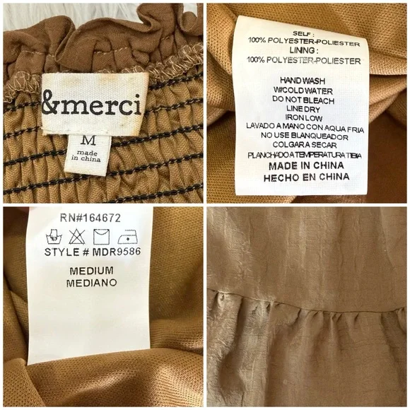 &Merci Smocked Dress M - Picture 7 of 7